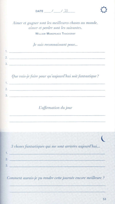 Mon journal 5 minutes : votre journal de gratitude !