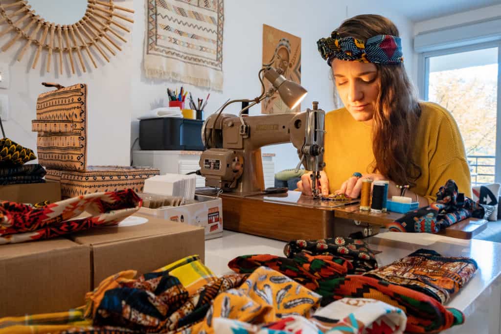 Atelier Moea headbands ethnique fabriqués en France à la main éthiques solidaires tissus chinés autour du monde
